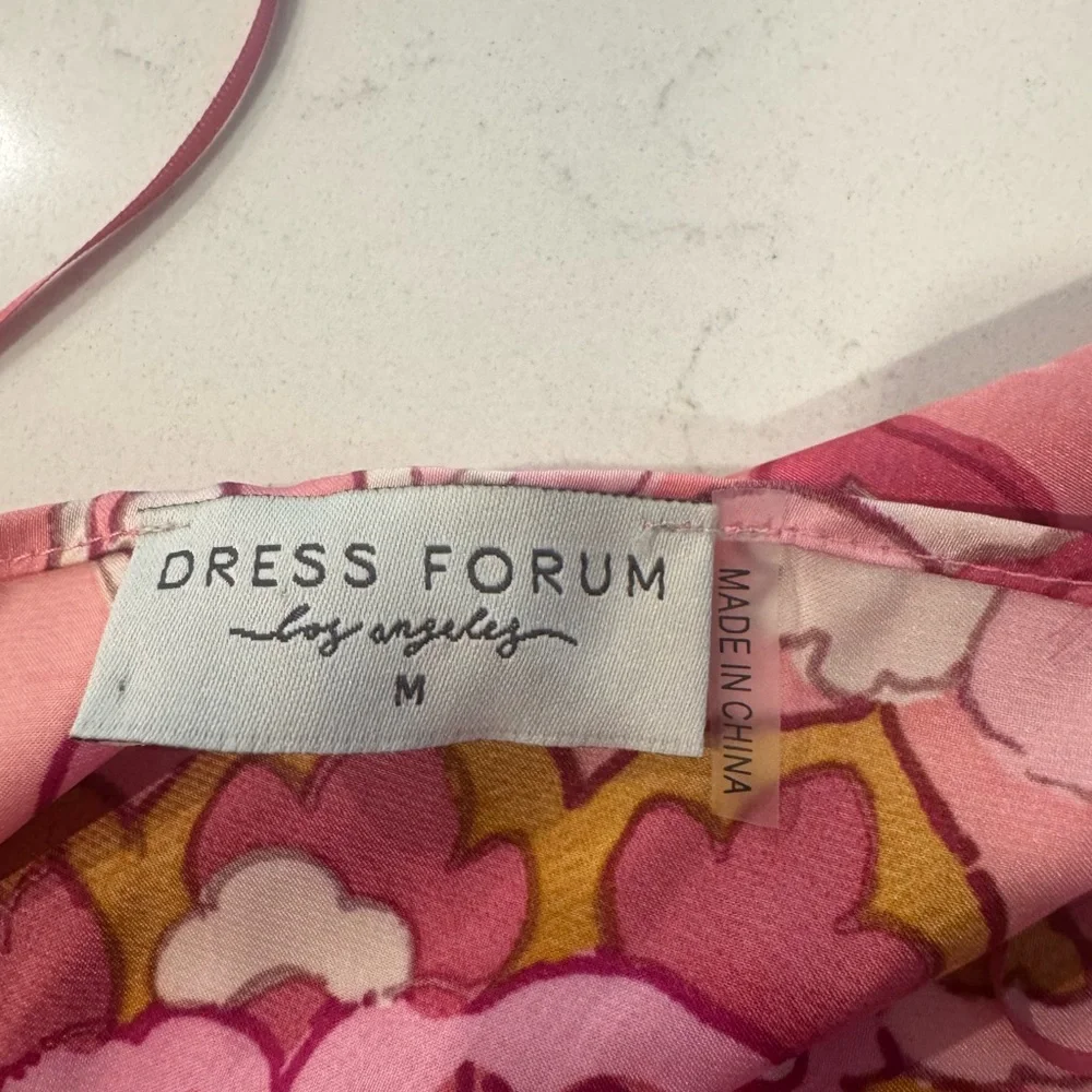 NWOT Forum Pink Floral wrap Midi Skirt - Picture 9 of 12